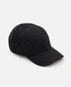 Alexander Mcqueen Black Skull Repeat Baseball Cap In Black