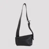 Alexander Mcqueen Black Sling Bag In Black Silver
