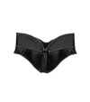 Alexander Mcqueen Black Solid Corset Zip Belt In Black