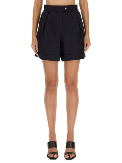 Alexander Mcqueen Black Solid Shorts