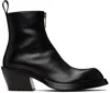 Alexander Mcqueen Black Sparrow Boots In Black