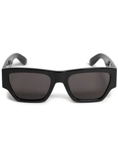 ALEXANDER MCQUEEN BLACK SQUARE SUNGLASSES