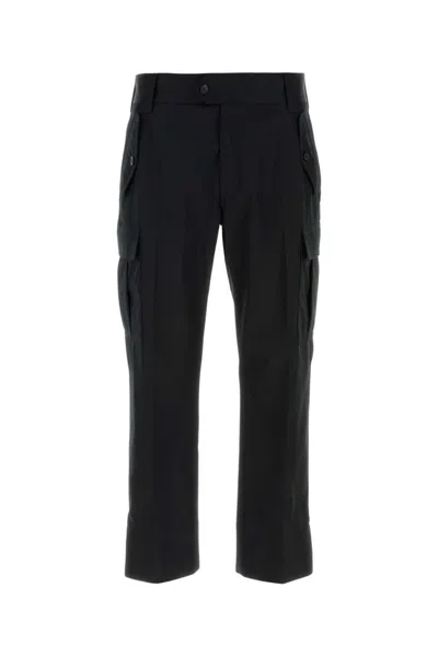 Alexander Mcqueen Cotton Cargo Cargo Pants In Black