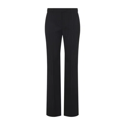 Alexander Mcqueen Black Straight Flat Front Pants