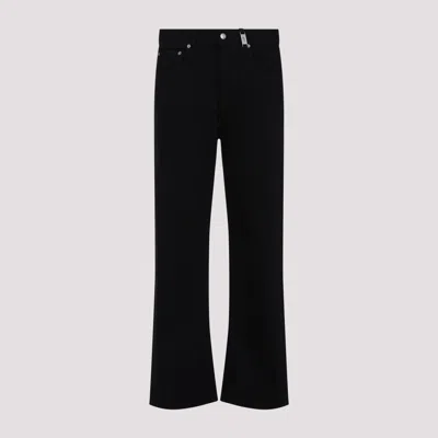 ALEXANDER MCQUEEN BLACK STRAIGHT LEG COTTON JEANS