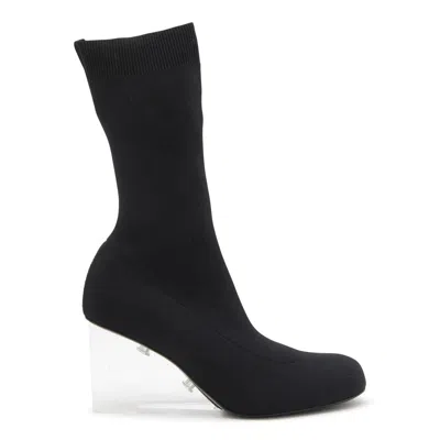 Alexander Mcqueen Black Stretch Shard Boots