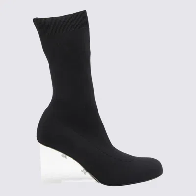 Alexander Mcqueen Black Stretch Shard Boots