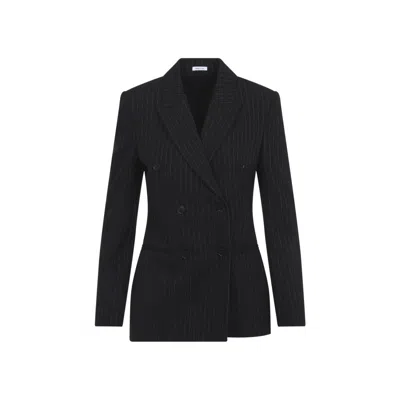 Alexander Mcqueen Women Black Stripes Blazer