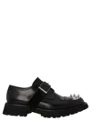 Alexander Mcqueen Black Studded Dress Shoes In Black