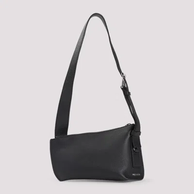 ALEXANDER MCQUEEN BLACK T-BAR CROSSBODY BAG