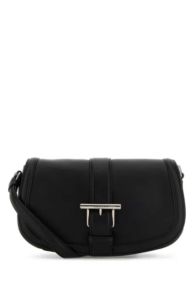 ALEXANDER MCQUEEN BLACK T-BAR CROSSBODY BAG