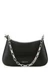 Alexander Mcqueen Mini T-bar Chain Shoulder Bag In Black