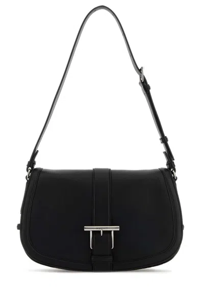 ALEXANDER MCQUEEN BLACK T-BAR SHOULDER BAG