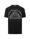 Alexander Mcqueen Exploded Charm T-shirt In Black
