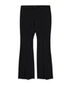 Alexander Mcqueen Black Tailored Barathea Trousers In Black