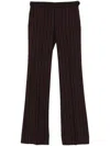 Alexander Mcqueen Tailored Pinstriped Wool Pants In Black