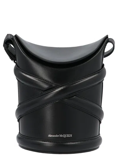 Alexander Mcqueen Black The Curve Small Crossbody Bag