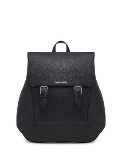 Alexander Mcqueen The Edge Logo-lettering Backpack In Schwarz