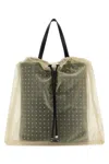 Alexander Mcqueen Women's Two-tone Leather And Tulle Nebula Shopping Bag | 8044321vp11 Color 1000 In Black