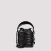 ALEXANDER MCQUEEN BLACK THE RISE LEATHER BUCKET BAG