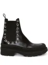 Alexander Mcqueen Alexander Mc Queen Tread Slick Leather Chelsea Boots In Black