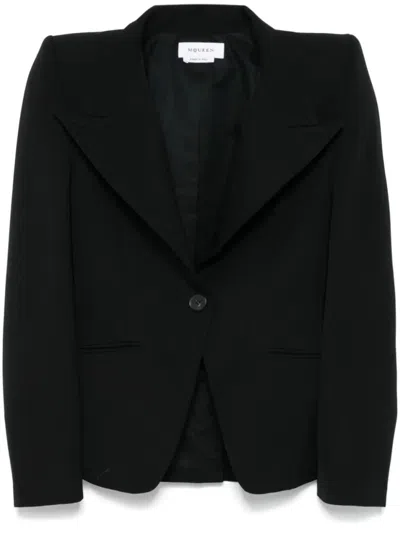 Alexander Mcqueen Outerwears In Black
