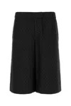 Alexander Mcqueen Skull Jacquard Pattern Shorts In Black