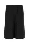 Alexander Mcqueen Skull Jacquard Pattern Shorts In Black