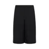 Alexander Mcqueen Black Viscose Blend Bermuda Shorts In Black