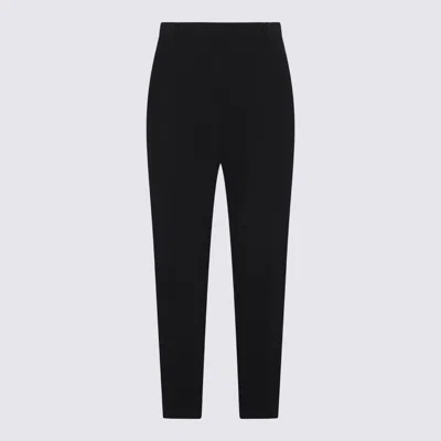 Alexander Mcqueen Black Viscose Blend Trousers