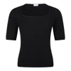 Alexander Mcqueen Black Viscose Polyester Top In Black