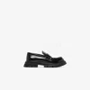 ALEXANDER MCQUEEN BLACK WANDER CHUNKY LEATHER LOAFERS,666328WHZ8016699471