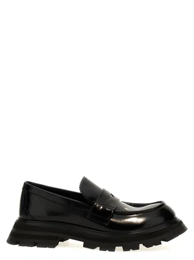 ALEXANDER MCQUEEN BLACK WANDER LOAFERS