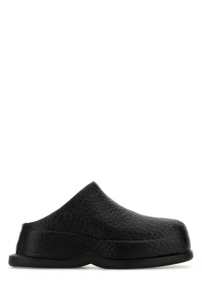 ALEXANDER MCQUEEN BLACK WAVE SLIDES