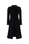 Alexander Mcqueen Wool And Cashmere Coat Coats And Trench Coats Black In Black