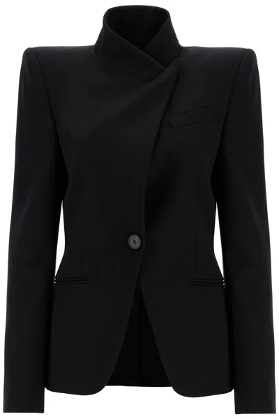 ALEXANDER MCQUEEN ALEXANDER MCQUEEN BLACK WOOL BLAZER