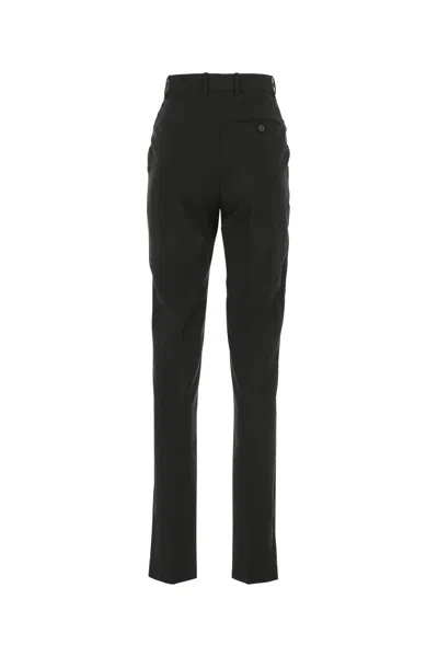 Alexander Mcqueen Black Wool Cigarette Pant