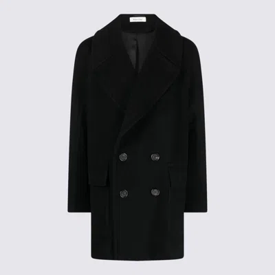 Alexander Mcqueen Black Wool Coat