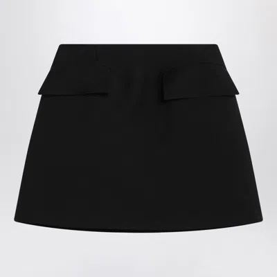 ALEXANDER MCQUEEN ALEXANDER MCQUEEN BLACK WOOL MINI SKIRT