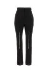 Alexander Mcqueen Wool Flared Pants In 1000