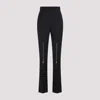 Alexander Mcqueen Wool Flared Pants In Black