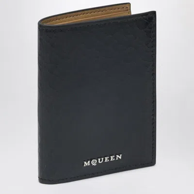 ALEXANDER MCQUEEN ALEXANDER MCQUEEN  BLACK/TAN BI-FOLD WALLET