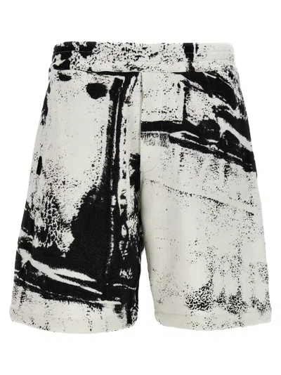 ALEXANDER MCQUEEN WHITE PRINTED SHORTS