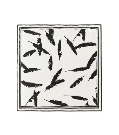 Alexander Mcqueen Blackwhite Graphic Scarf
