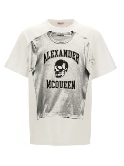 ALEXANDER MCQUEEN BLACKWHITE LOGO PRINT T-SHIRT