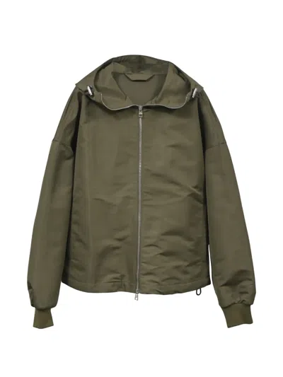 Pre-owned Alexander Mcqueen Blake Illustration Hooded Jacket In Green