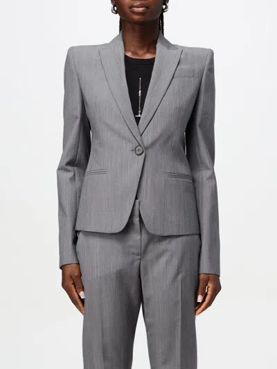 ALEXANDER MCQUEEN BLAZER MCQUEEN WOMAN COLOR GREY,G11789020
