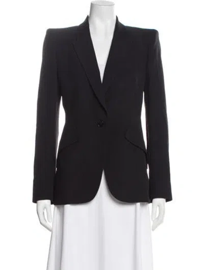Pre-owned Alexander Mcqueen Blazer In Black