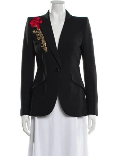Pre-owned Alexander Mcqueen Blazer In Black