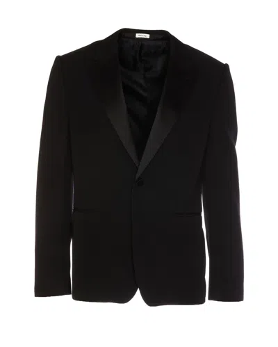 Alexander Mcqueen Single-breasted Suit Jacket In Black